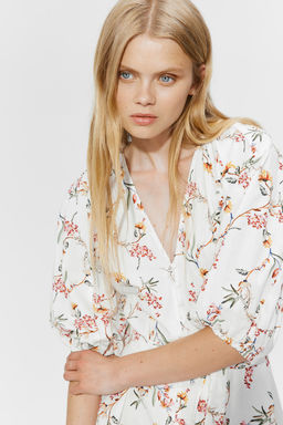 Vestido de algodon con cinturon de anudar - H&m фото 2