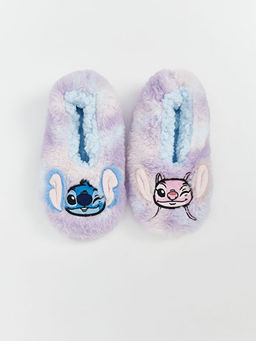 Stitch ve Angel Desenli Kayd?rmaz Tabanl? K?z ?ocuk Ev ?orab?