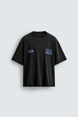 WASHED T-SHIRT WITH CONTRAST FORD  PRINT - Zara фото 7