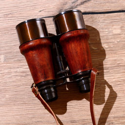 Бинокль на ремне, линза 5 см, латунь, кожа - Simaland фото 3