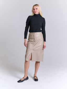 Юбка из экокожи