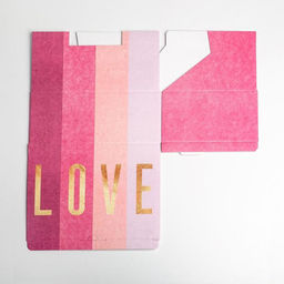 Цена за 2 шт. Коробка подарочная сборная, упаковка, Любовь, 26?19?10 см