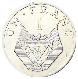 1 франк 1985 года Руанда