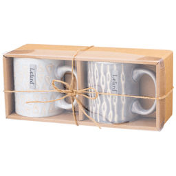 НАБОР КРУЖЕК ИЗ 2 ШТ. 278 МЛ В КРАФТОВОЙ КОРОБКЕ - Lefard фото 2