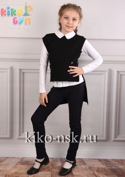 15134-1 Брюки школьные для девочки YUKE