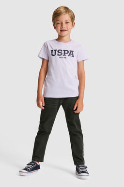 Erkek Гocuk Lila Bisiklet Yaka Basic TiЕГrt - U.s. polo assn фото 4