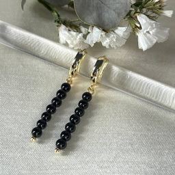 Серьги с Турмалином "Шерл"