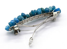 Заколка для волос с апатитом 6*1,5*1,5см