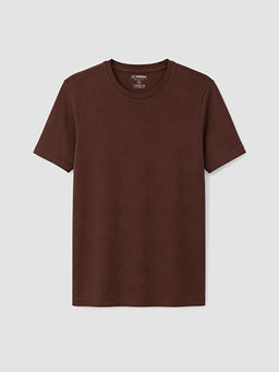 Slim Fit Bisiklet Yaka Erkek Ti??rt