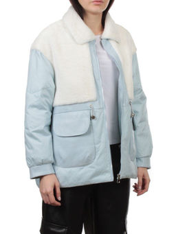 H24-223 WHITE BLUE Куртка демисезонная женская (100 гр. холлофайбер) - Fashion фото 6