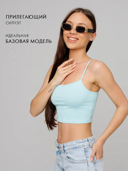 Женская майка на бретелях Lingeamo морская волна ЛТ-07 (19)  фото 13