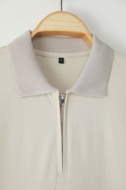 Lacivert Regular/Normal Kesim Fermuarl? %100 Pamuk Polo Yaka T-shirt - Trendyolmilla фото 10