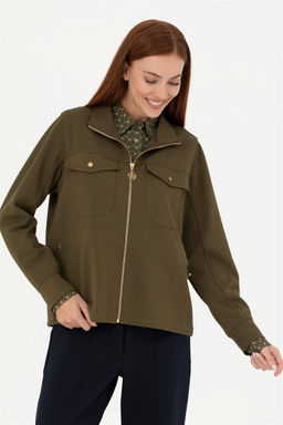 Женский свитшот цвета хаки - U.s. polo assn фото 8