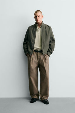 CAZADORA CROPPED FIT CREMALLERA / Khaki