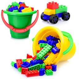 Конструктор "Радуга" в ведерке 90 дет.