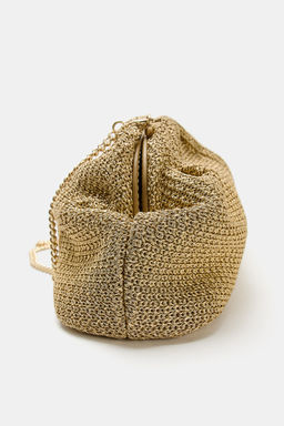 BOLSO SOBRE CUERPO TRENZADO / Oro - Zara фото 5