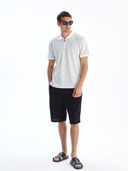 Polo Yaka Desenli Erkek Ti??rt