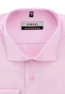 Сорочка мужская длинный рукав GREG 620/119/LT ROSE_V  фото 2