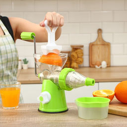 Соковыжималка ручная Fresh, пластик, зелёная