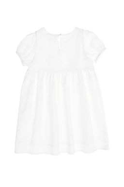 U. S. Polo Assn Белое тканое платье с короткими рукавами для девочки - U.s. polo assn фото 3