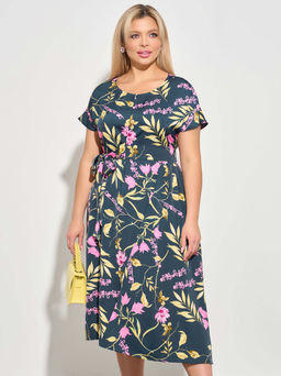 Платье 0083-3а стальной графит