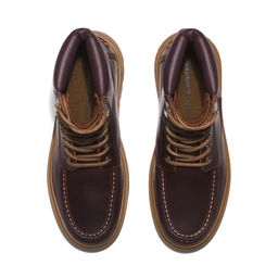 Ботинки Timberland Ray City Boot Moc Toe Lace Up коричневые  фото 9