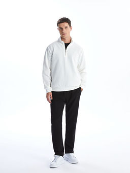 Dik Yaka Erkek Sweatshirt