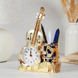 Часы настольные Скрипка 14,5х5х22 см / F538 /уп 120/ - Галеонтрейд фото 2