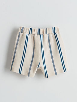 Beli Lastikli ?izgili Erkek Bebek ?ort