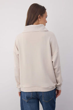Wardrobe Essentials  Tas Polo Yaka Orme Sweatshirt | TWOAW26SW00041