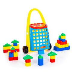 Забавная тележка + конструктор Беби (38 элементов) - Полесье фото 4