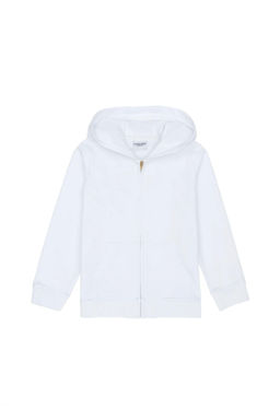 Белая толстовка с капюшоном для девочки - U.s. polo assn фото 6