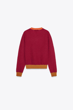 COLOUR BLOCK KNIT SWEATER - Zara фото 6