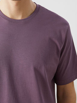 Bisiklet Yaka Penye Erkek Ti??rt