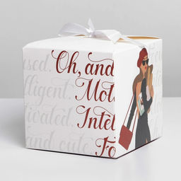 Коробка складная GIRL, 12 12 12 см - Дарите счастье фото 2