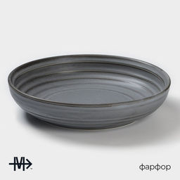 Салатник Magistro Urban, 1250 мл, d=23 см, фарфор, серый фото 2