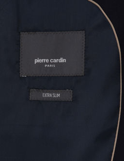Lacivert Ex. Slim Fit _izgili Y_nl_ Tak_m Elbise