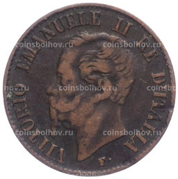 Монета 1 чентезимо 1861 года М Италия