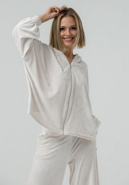 Костюм ПРЕМИУМ  велюр, молочный - Knitka wear фото 10