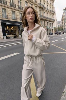 WIDE-LEG TROUSERS WITH ELASTIC WAISTBAND - Zara фото 14
