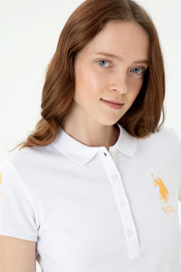 Женское белое трикотажное платье Неожиданная скидка в корзине - U.s. polo assn фото 2