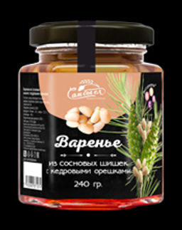 Варенье из сосновой шишки с кедровыми орешками 240 г Сам бы ел