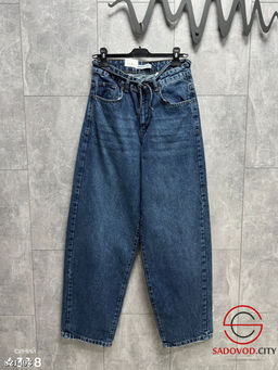 Джинсы котон с высокой посадкой