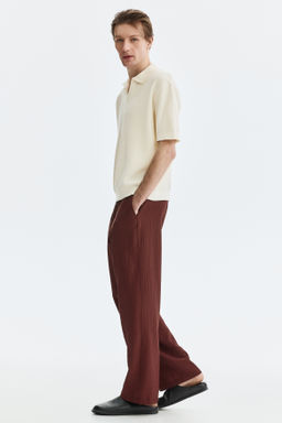 Polo en punto trenzado Regular Fit - H&m фото 7