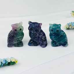 Фигурка "Сова" из Флюорита