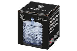 Сахарница 300 мл 8,5*8,5*12 см Медальон синий, стекло - Elan gallery фото 15