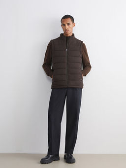 Slim Fit Dik Yaka Erkek ?i?me Yelek