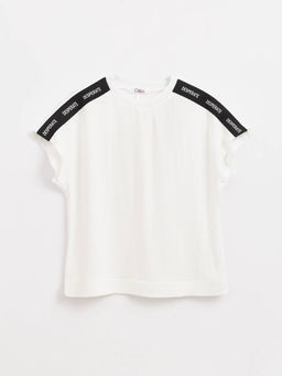 CONTE LBL 1597 Блузка из фактурной вискозы Desperate off-white