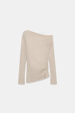 ASYMMETRIC MOCK LAYER T-SHIRT - Zara фото 13