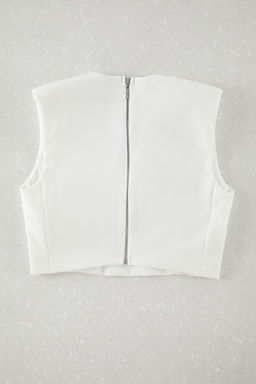 Siyah Fiyonk Detayl? Crop Dokuma Bluz TPRSS25BZ00022 - Trendyolmilla фото 12